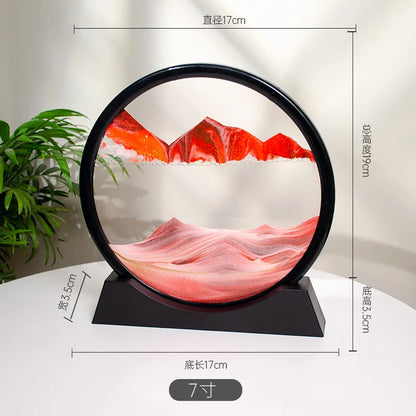 3D Quicksand Painting Desktop Ornament – Ecological Home Decoration for Living Room