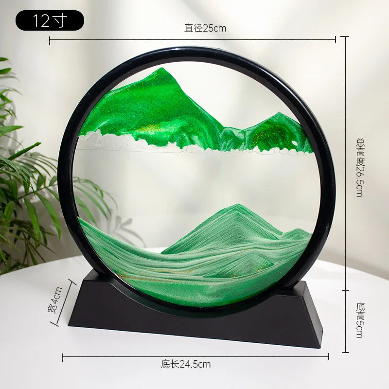 3D Quicksand Painting Desktop Ornament – Ecological Home Decoration for Living Room