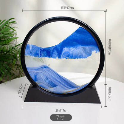 3D Quicksand Painting Desktop Ornament – Ecological Home Decoration for Living Room