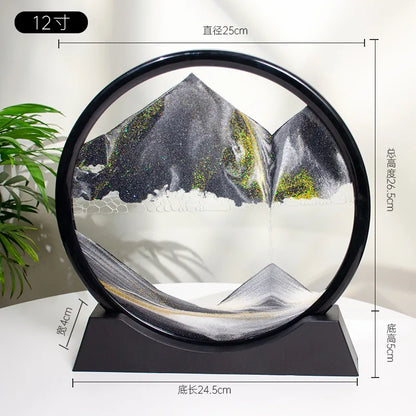 3D Quicksand Painting Desktop Ornament – Ecological Home Decoration for Living Room