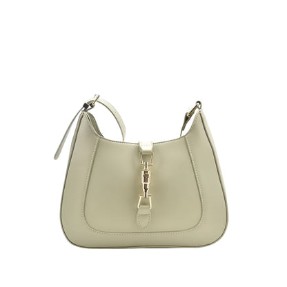 Women's Baguette Handbag in Vegetable Leather with Adjustable Shoulder Strap – Vintage Style, 26x6x22 cm