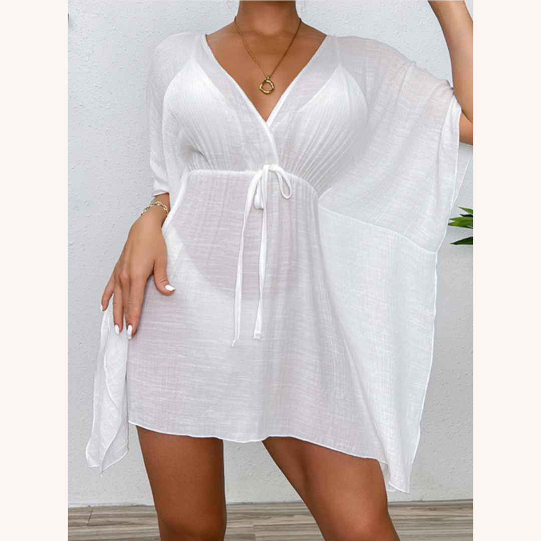 Couvre-Plage Été Léger et Résistant au Vent pour Femme – Robe de Plage Pratique en Polyester, Disponible en S, M, L, XL