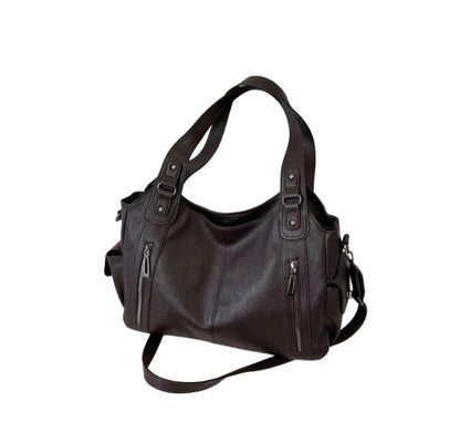 Elegant Leather Tote Bag for Women – Large Storage Space, Ideal for Work and Outings