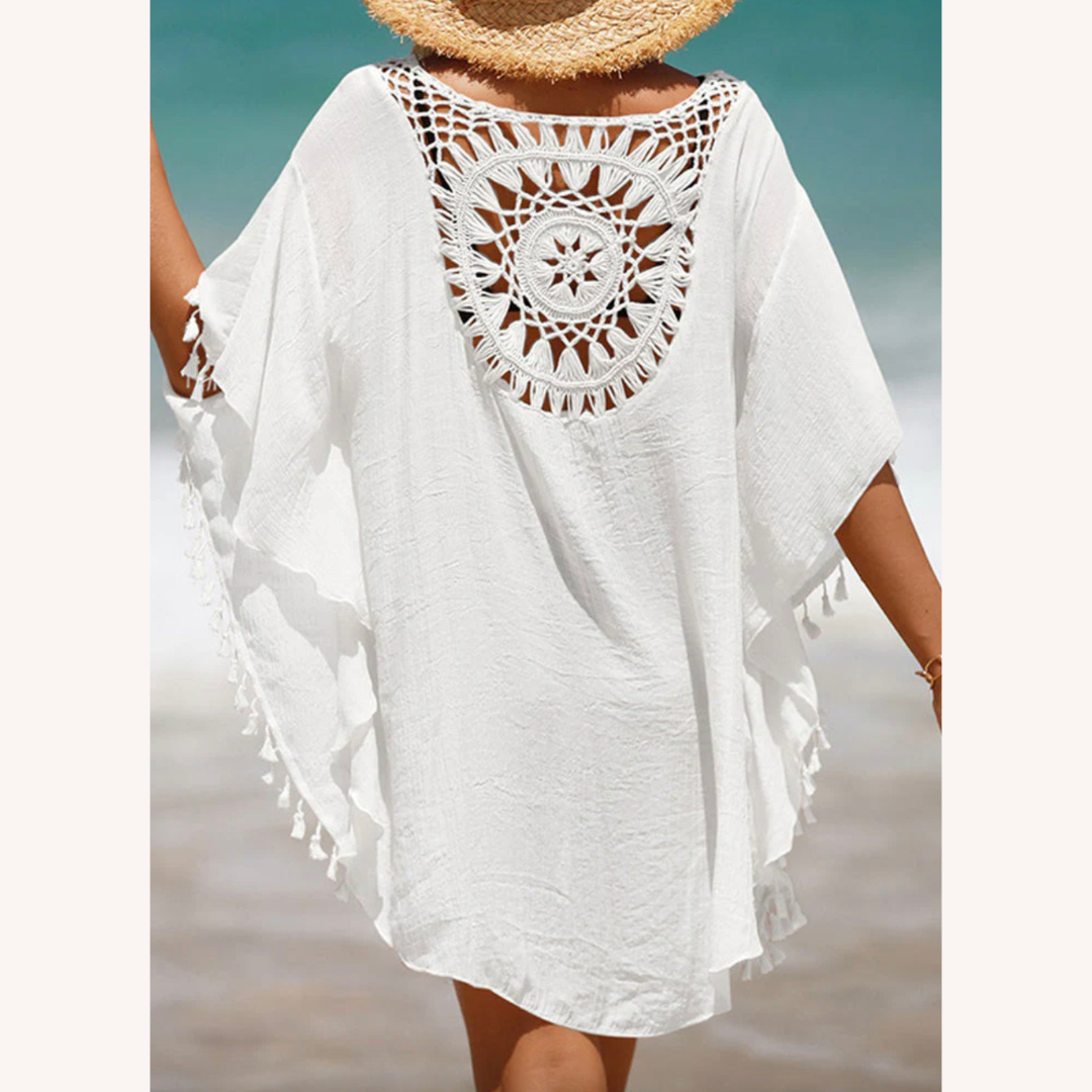 Crochet Beach Cover-Up for Women – Bohemian Style, Loose Fit, Soft and Breathable Fabric