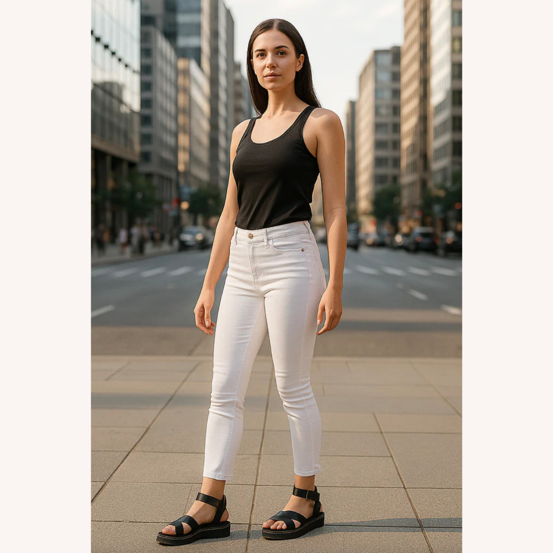 Women's Black Sandals Size 38 Synthetic Leather Thick Comfortable Sole