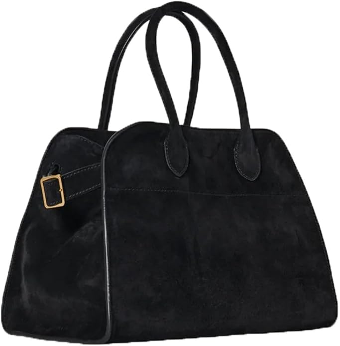 Women's Vegan Suede Leather Handbag – Elegant and Practical Shoulder Bag for Daily Use, Dimensions 38x28x23 cm