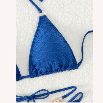 Diamond Chain Bikini for Women with Rhinestone Details – Boho Chic Summer Swimsuit