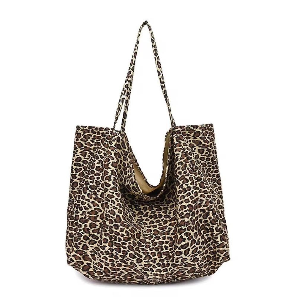 Sac Shopping Multicolore en Polyester avec Motif Plantes – Élégance BCBG pour Femmes, Grande Capacité et Double Poignée