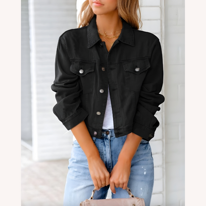 Women's Pink Denim Jacket Size M 100% Cotton