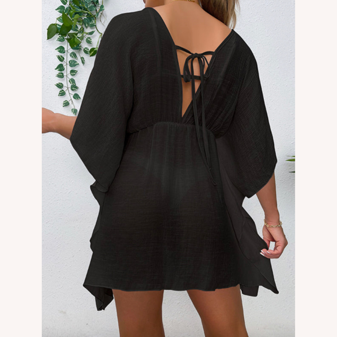 Couvre-Plage Été Léger et Résistant au Vent pour Femme – Robe de Plage Pratique en Polyester, Disponible en S, M, L, XL