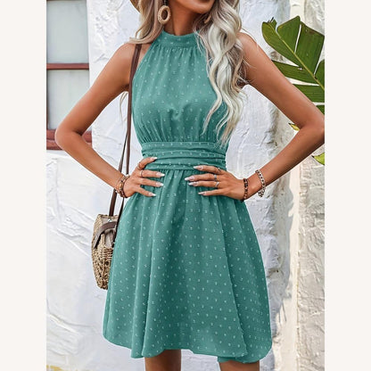 Elegant Blue Backless Dress for Women – Long Flattering Evening Dress in Stretch Fabric, Ideal for Weddings and Special Events