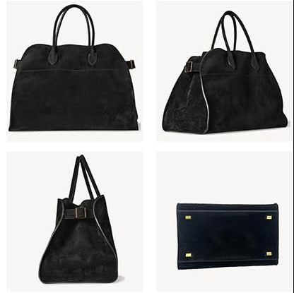 Women's Vegan Suede Leather Handbag – Elegant and Practical Shoulder Bag for Daily Use, Dimensions 38x28x23 cm