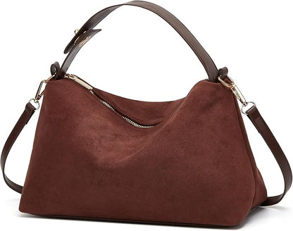 Elegant Black Leather Handbag with Adjustable Shoulder Strap – Ideal Women's Bag for Outings and Events