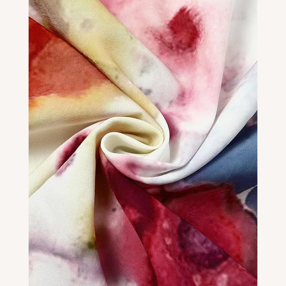 Loose Long Dress for Women with Mid-Length Sleeves in Lightweight Cotton for Summer Comfort