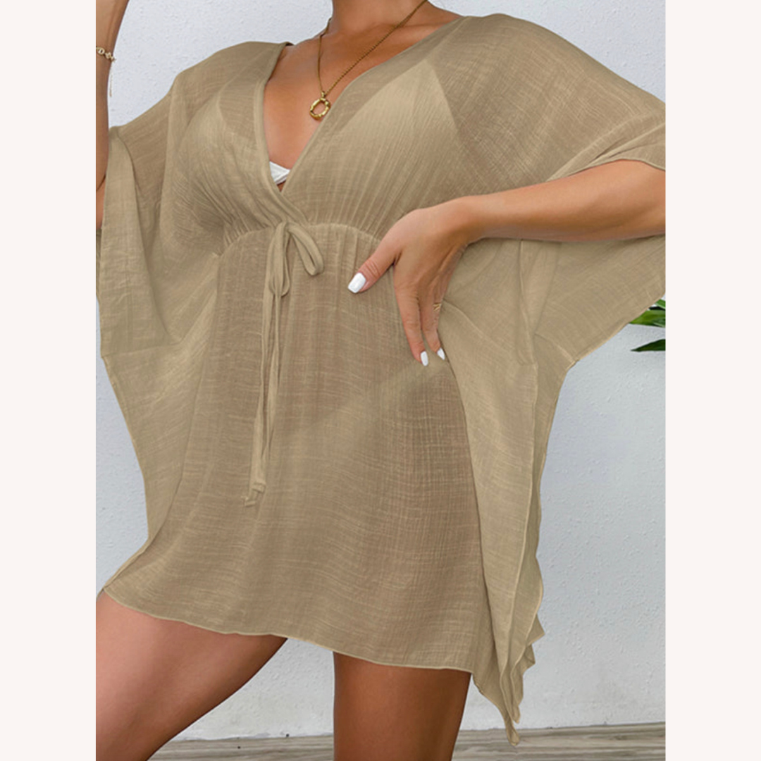 Couvre-Plage Été Léger et Résistant au Vent pour Femme – Robe de Plage Pratique en Polyester, Disponible en S, M, L, XL