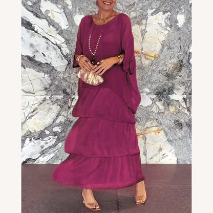 Variant image for Robe Longue Élégante Femme à Encolure en V – Idéale pour Événements et Été, Robe de Soirée Longue en Tissu Respirant-19