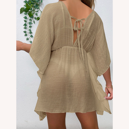 Summer Lightweight and Wind-Resistant Beach Cover-Up for Women – Practical Beach Dress in Polyester, Available in S, M, L, XL