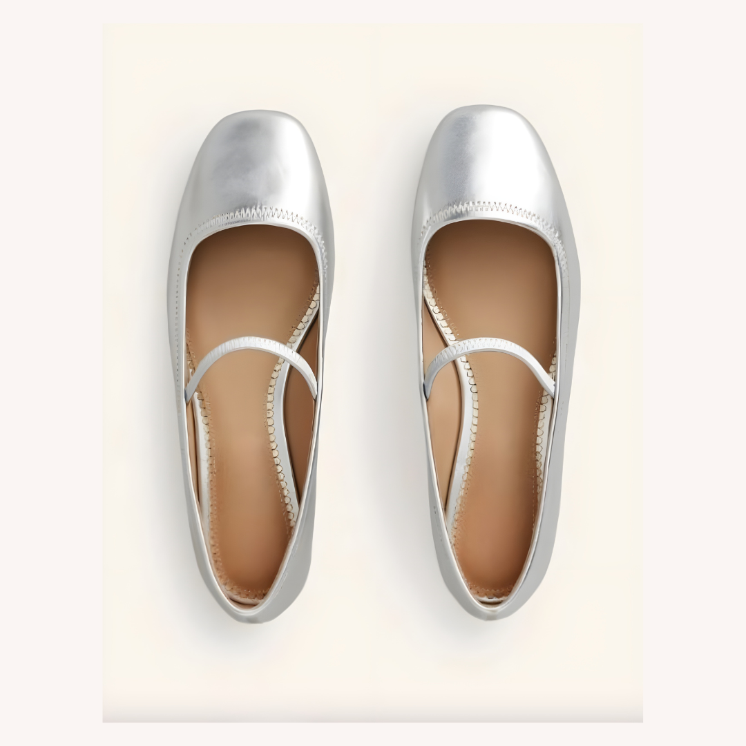 Ballerines Femme Métalliques Taille 38 Cuir Synthétique Confortables