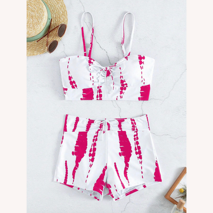 Women's Boho High Waist Lace Swimsuit – Elegance and Comfort at the Beach