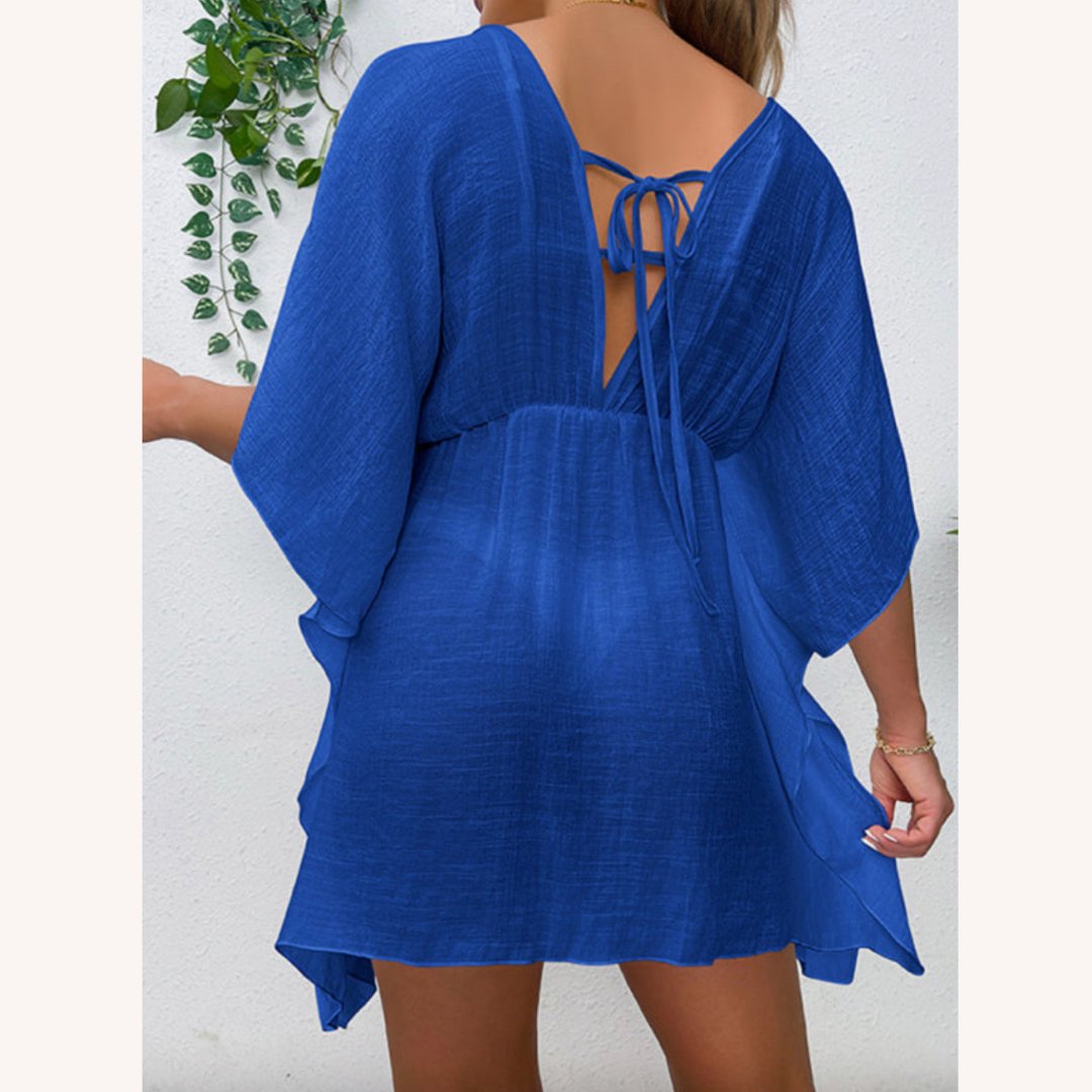 Couvre-Plage Été Léger et Résistant au Vent pour Femme – Robe de Plage Pratique en Polyester, Disponible en S, M, L, XL