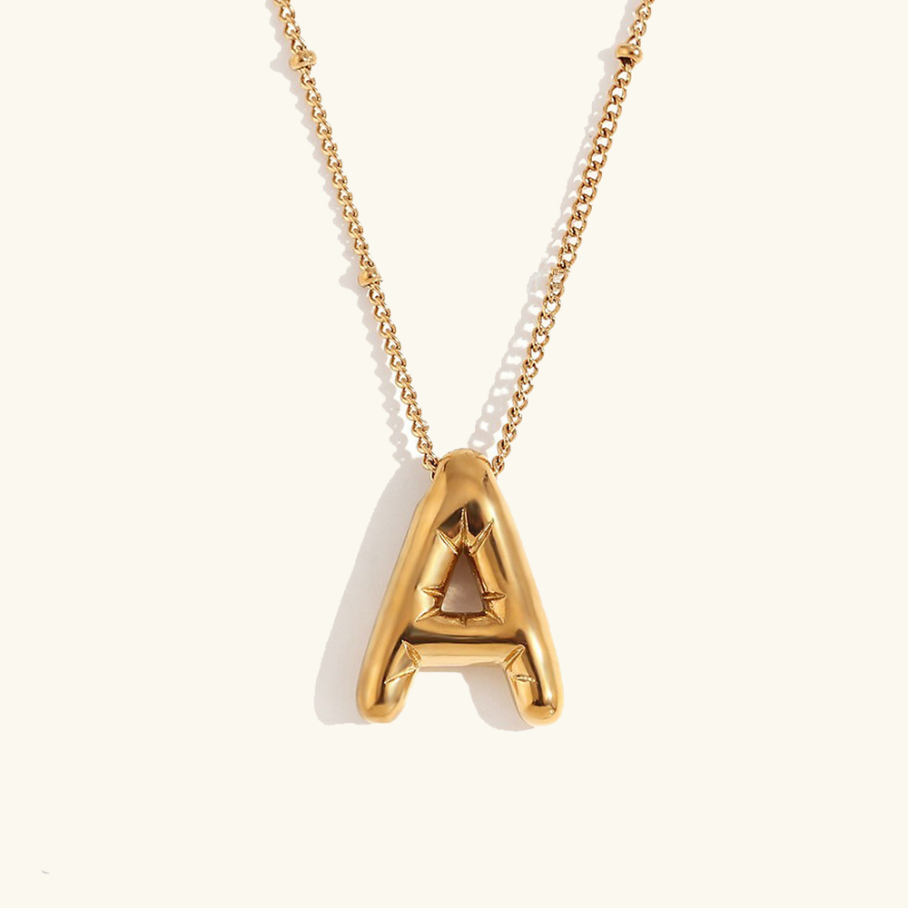 Collier Femme Personnalisé Or 18K Taille Unique Acier Inoxydable