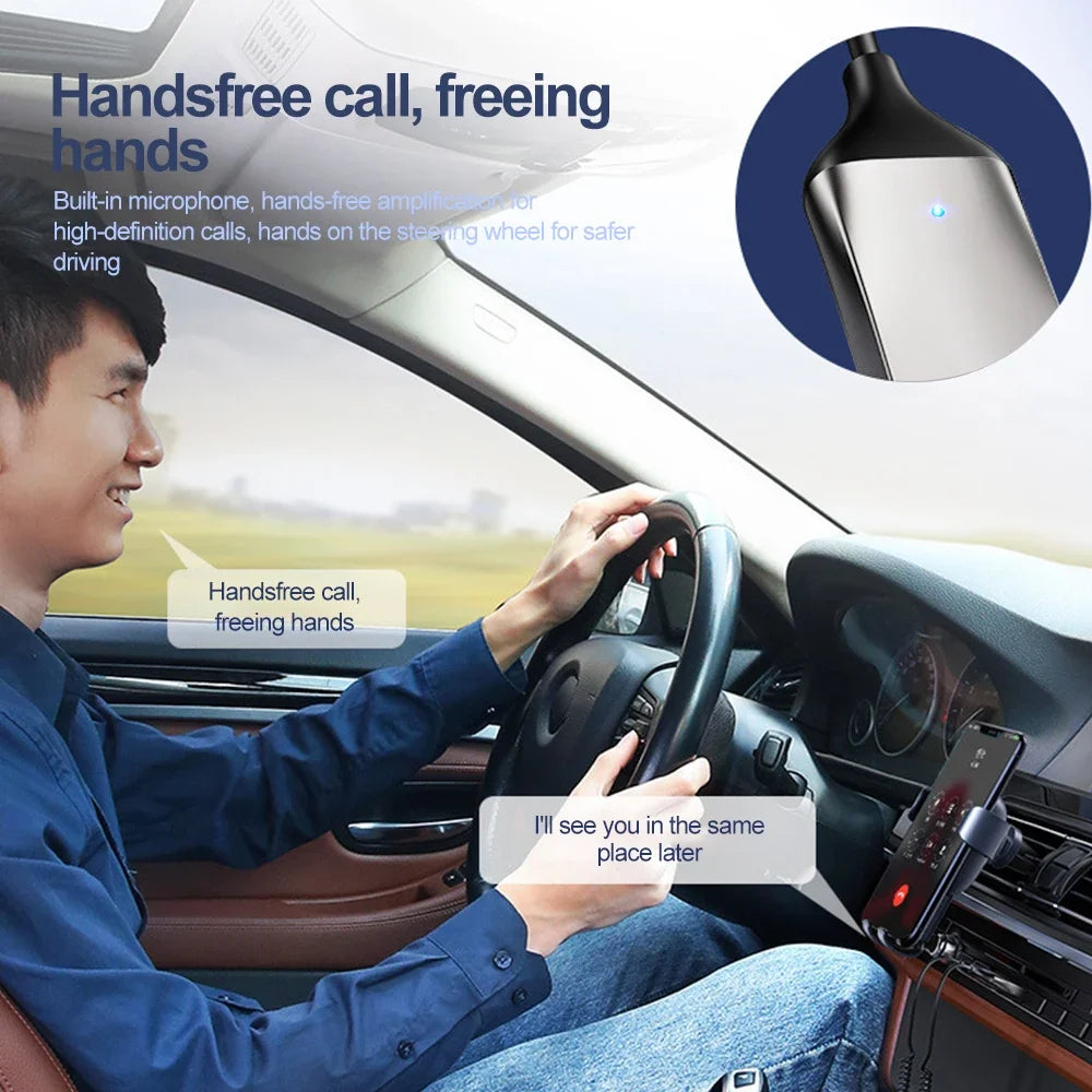 Adaptateur audio Bluetooth 5.0 émetteur et récepteur avec AUX 3,5 mm pour voiture et enceintes