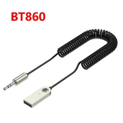 Adaptateur audio Bluetooth 5.0 émetteur et récepteur avec AUX 3,5 mm pour voiture et enceintes