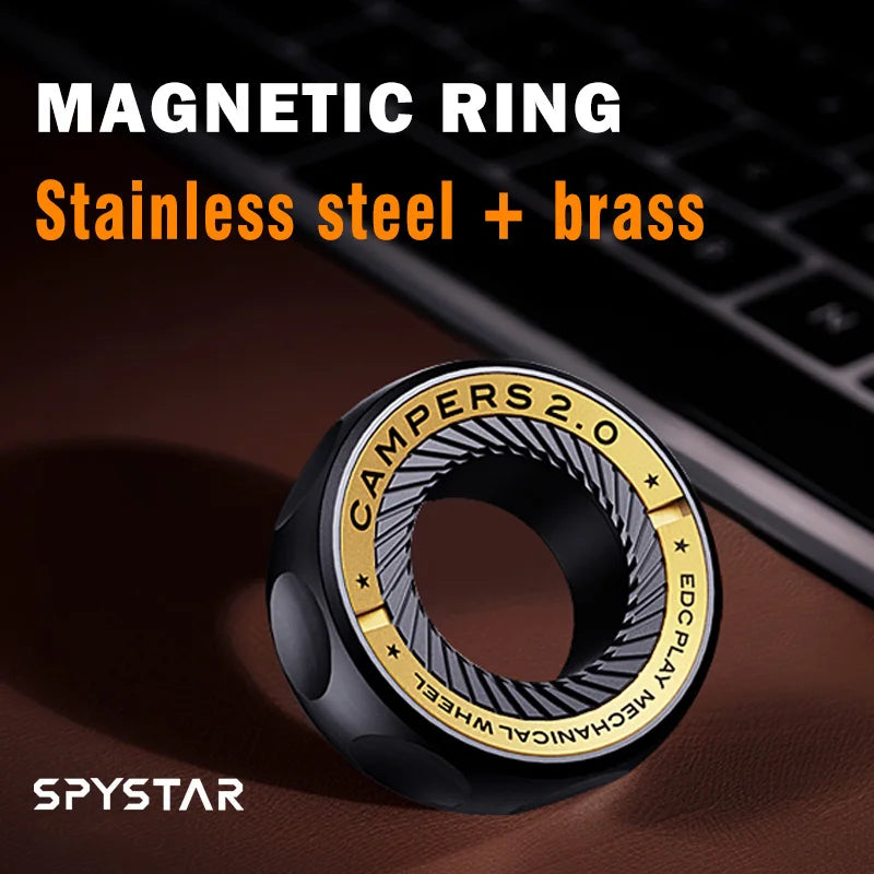 Adjustable Magnetic Ring in Stainless Steel – Practical EDC Accessory for Daily Use