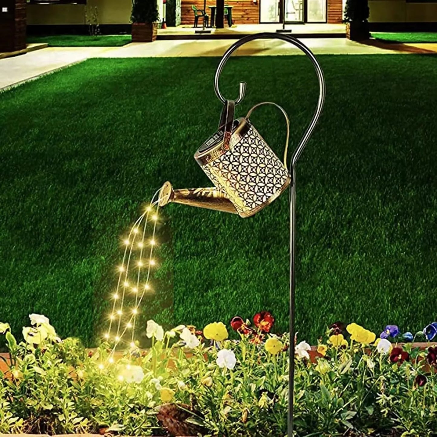 Solar Watering Can with LED for Garden Decoration – Creative Outdoor Lighting
