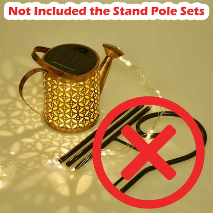 Solar Watering Can with LED for Garden Decoration – Creative Outdoor Lighting