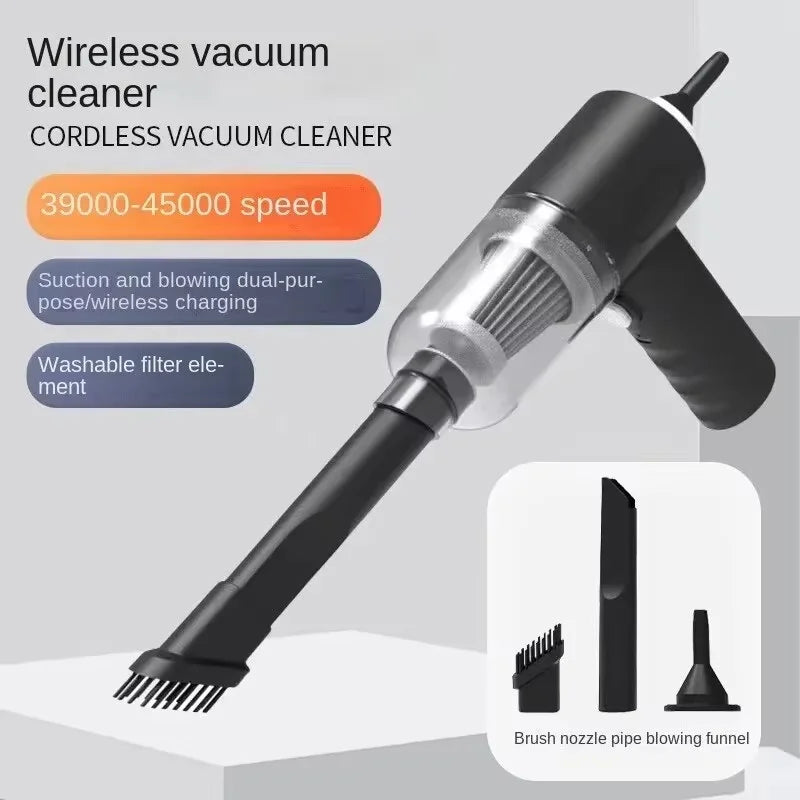 Portable Vacuum Cleaner 5 in 1 with Powerful Suction 15,000 Pa and USB-C Charging – Lightweight and Practical for Car and Home