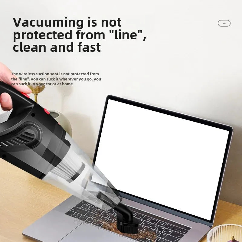 Aspirateur à main filaire haute puissance avec charge USB – Utilisation à sec et humide, portable et léger