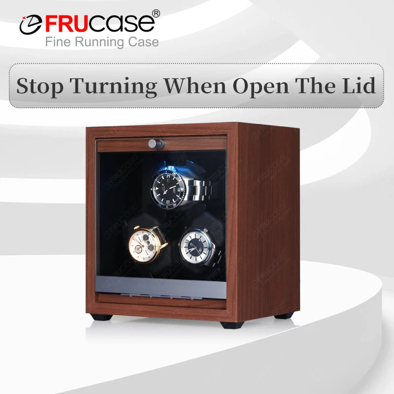 Automatic Watch Winder for 3 Watches with USB Power and Multiple Rotation Settings