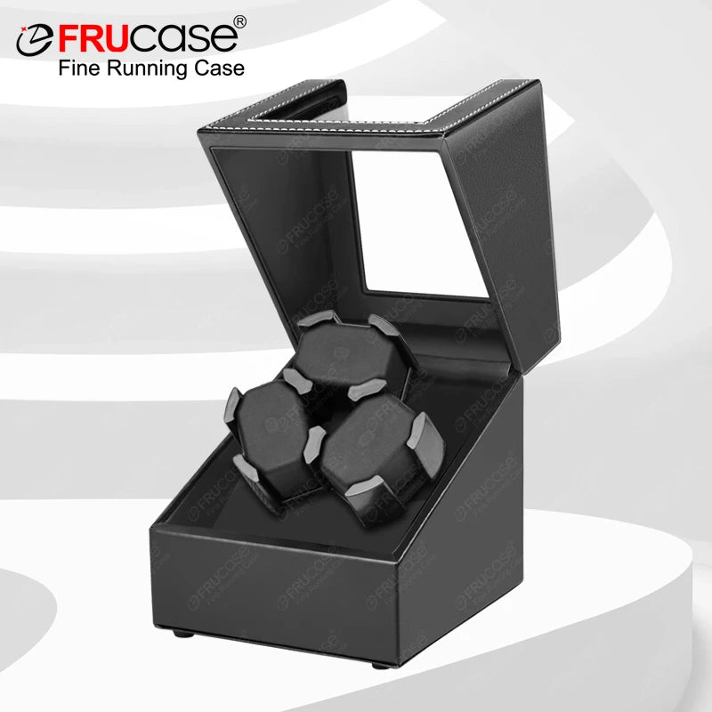 Automatic Watch Winder for 3 Watches with USB Power and Multiple Rotation Settings