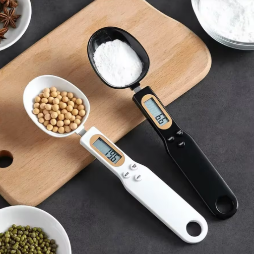Balance de cuisine électronique 500g avec écran LCD et cuillère amovible