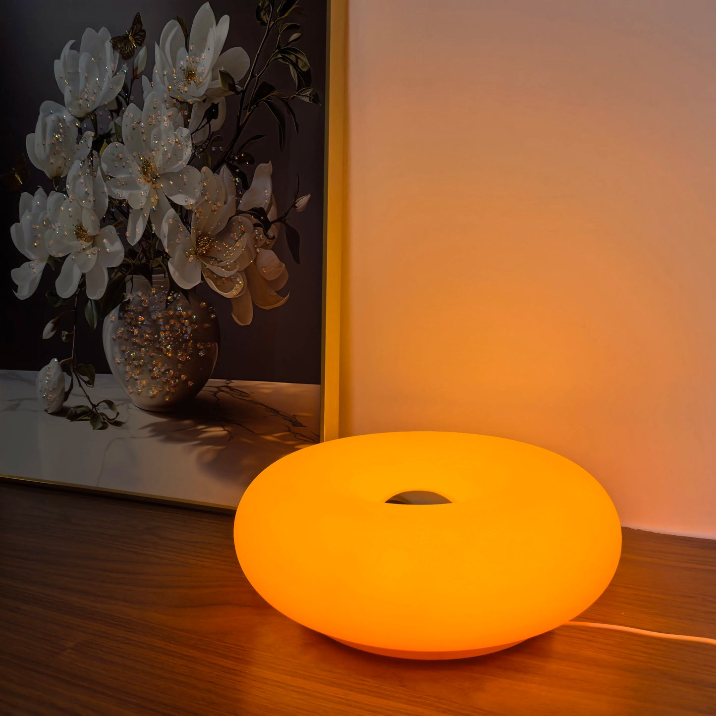 Bamboo Table Lamp | USB Plug, Touch Control