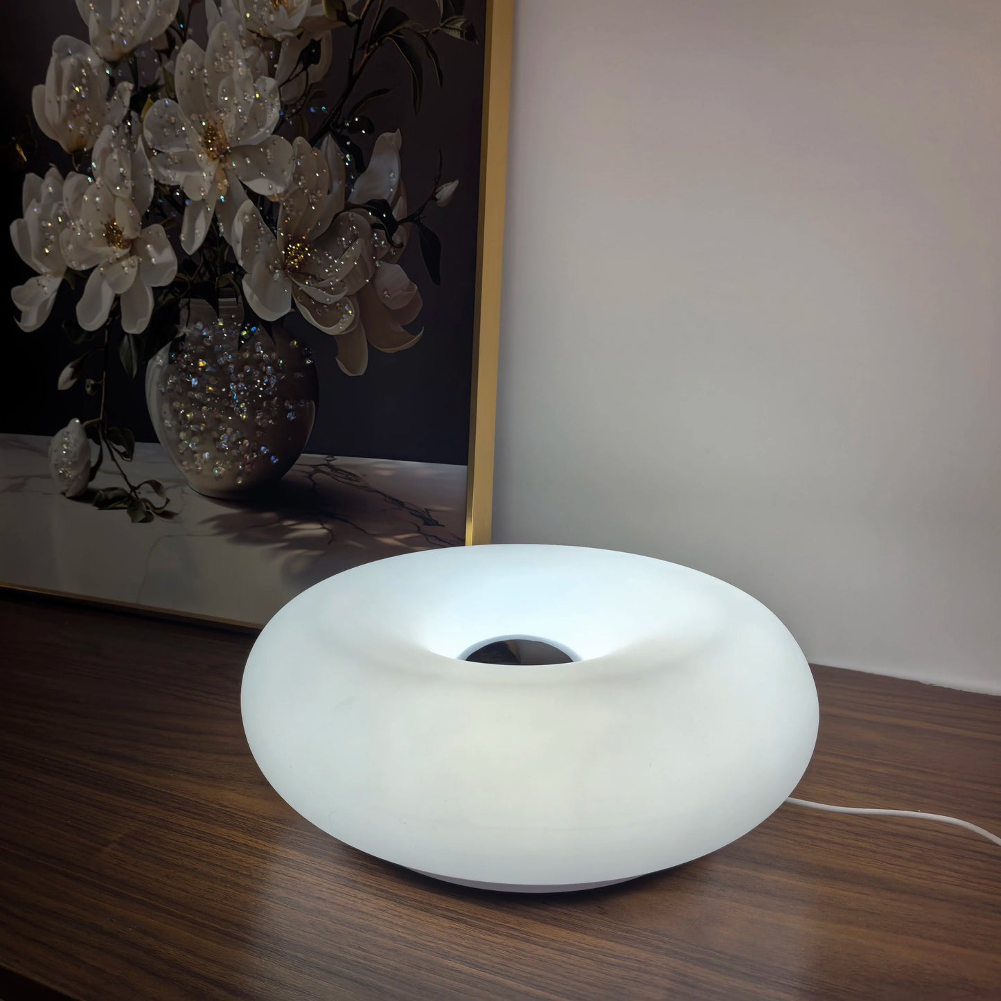 Bamboo Table Lamp | USB Plug, Touch Control