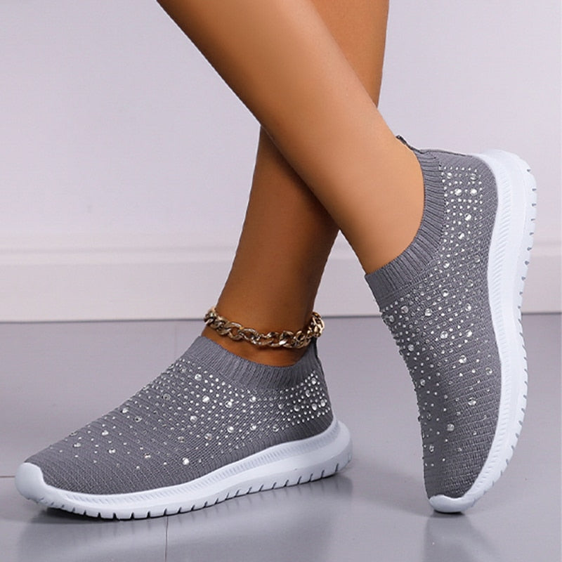 Lightweight Women's Sneakers in Breathable Fabric with Non-Slip Sole for Daily Comfort