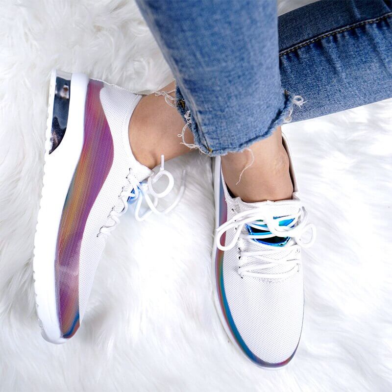 Breathable and Lightweight Women's Sneakers with Cushioned Insole and Non-Slip Outsole