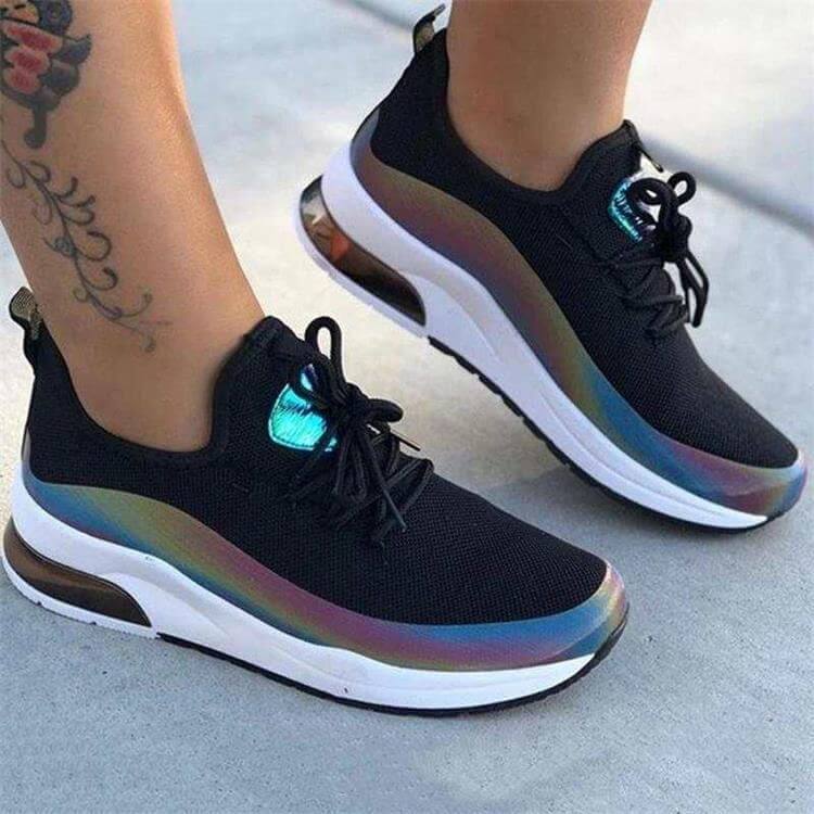 Breathable and Lightweight Women's Sneakers with Cushioned Insole and Non-Slip Outsole
