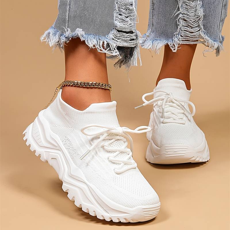 Women’s Lightweight and Breathable Sneakers with Optimal Support for Walking – Ideal for Daily Comfort