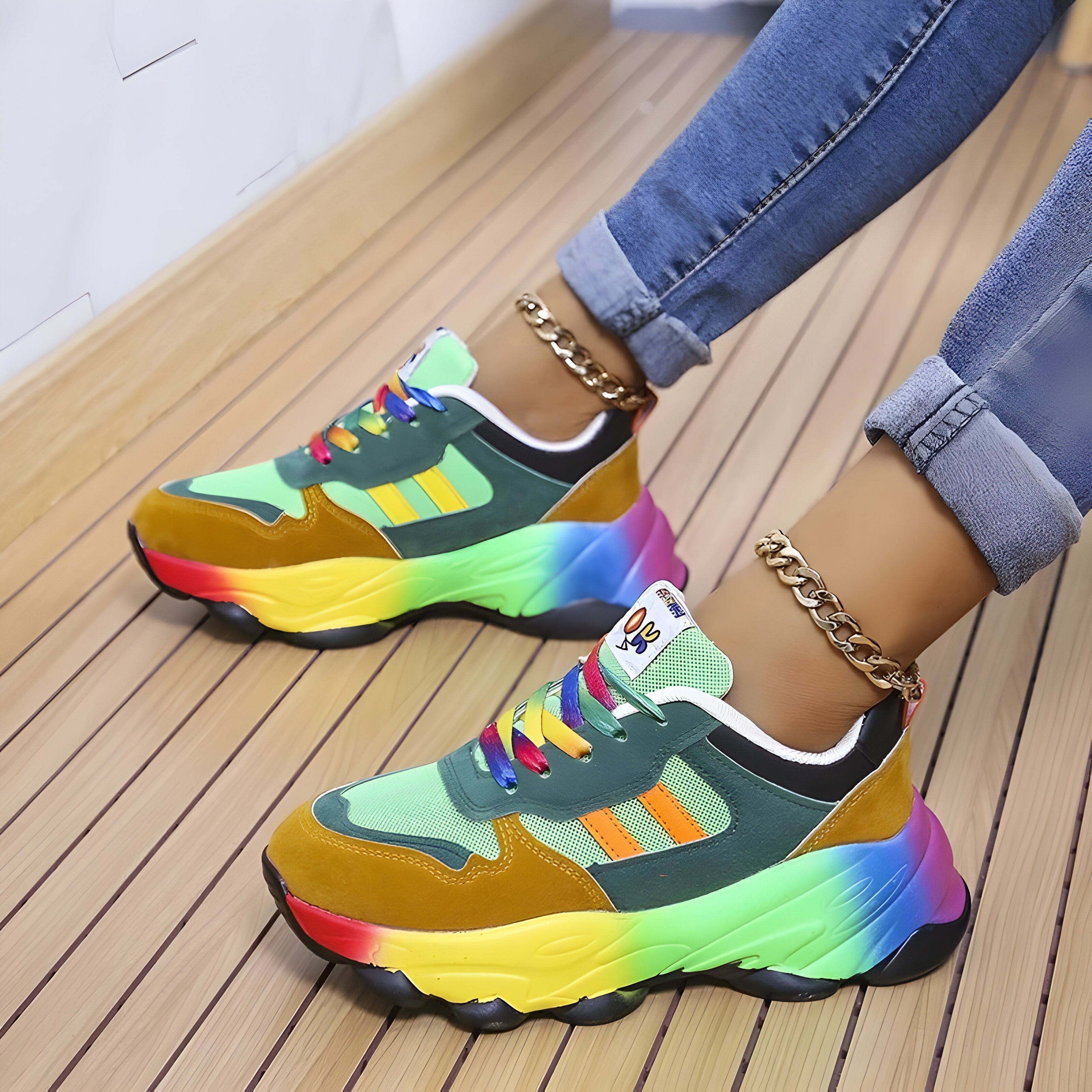 Breathable Women's Orthopedic Sneakers with Adjustable Support – Lightweight Design for Daily Comfort
