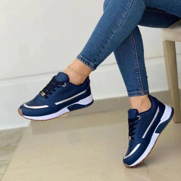 Breathable Orthopedic Sneakers with Cushioned Sole – 5 cm Heel for Pain Relief
