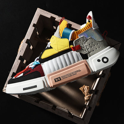 Men's Breathable Skater Sneakers - Versatile Streetwear Style, Durable and Lightweight Comfort for Everyday Use