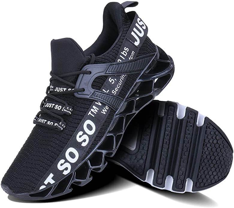 Baskets Unisexes Respirantes avec Amortissement et Design Élégant pour Marche et Jogging