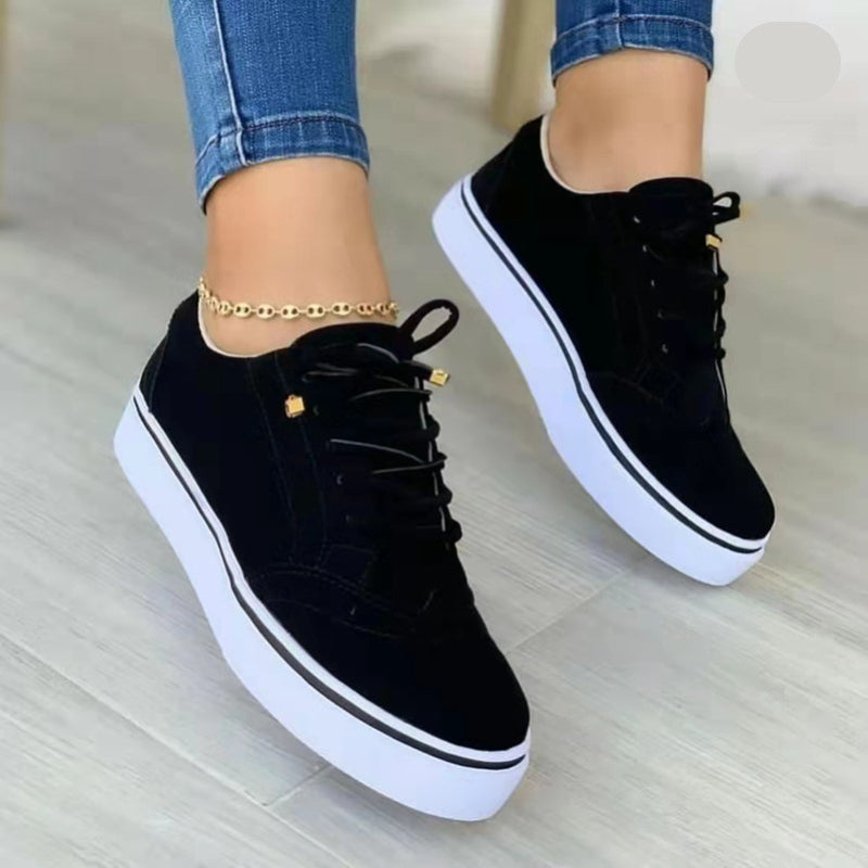 Comfortable Platform Sneakers for Women – Stylish Shoes in Blue, White, Green, and Black