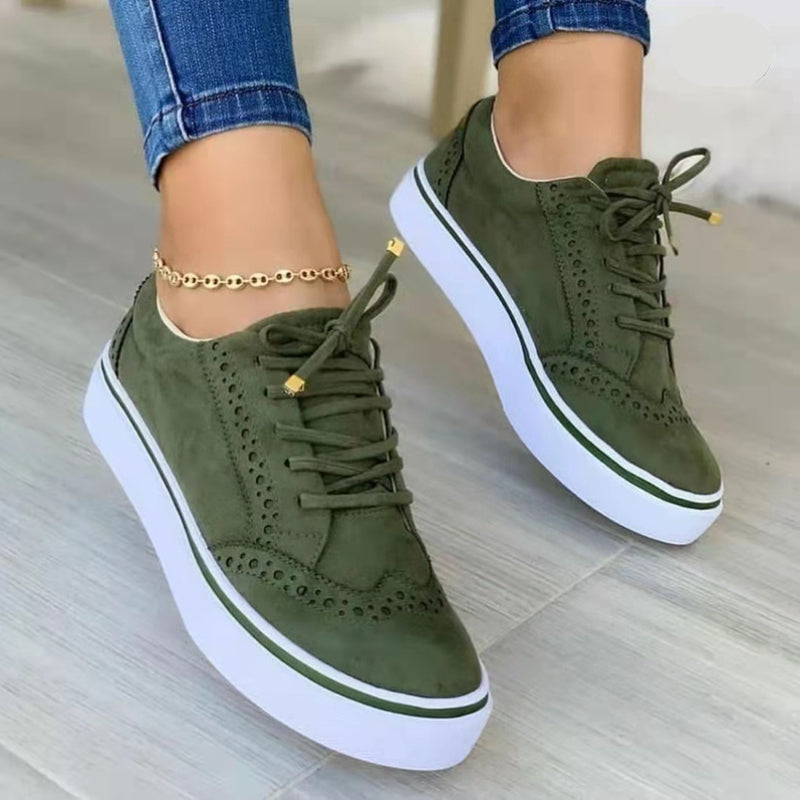 Comfortable Platform Sneakers for Women – Stylish Shoes in Blue, White, Green, and Black