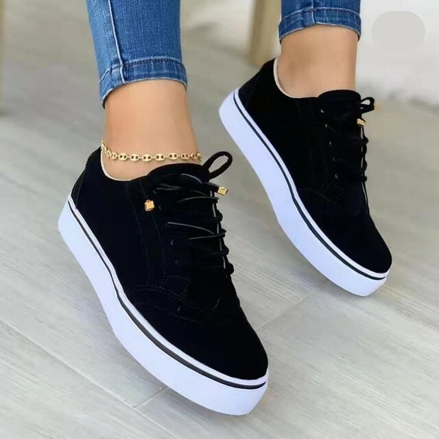 Soft Suede Sneakers for Women – Ergonomic Comfort for Fall and Winter