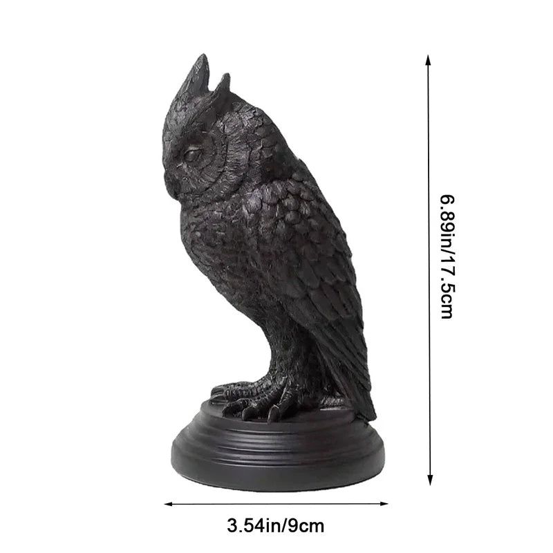 Bizarre Owl Candle Holder | Hand-Painted Gothic Resin Decor