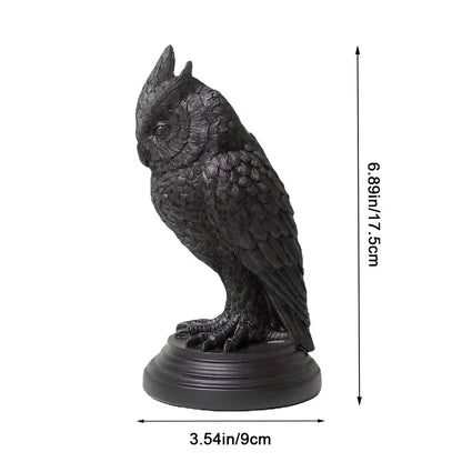 Bizarre Owl Candle Holder | Hand-Painted Gothic Resin Decor